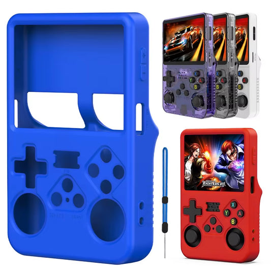 Ultimate Silicone Case for R36S Handheld Game Console - Scratch Resistant, Dustproof, and Soft Shell Protection