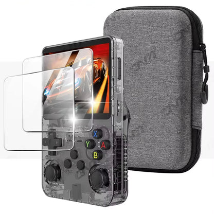 Ultimate R36S/R35S Screen Protection & Storage Solution: Tempered Glass Film with EVA Carrying Case