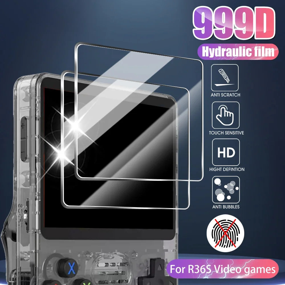 Ultimate R36S/R35S Screen Protection & Storage Solution: Tempered Glass Film with EVA Carrying Case